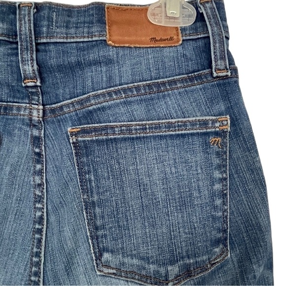 Madewell Hi-Rise Skinny Chewed Hem Distressed Button Fly Jeans Size 26 / 2 - Picture 6 of 13